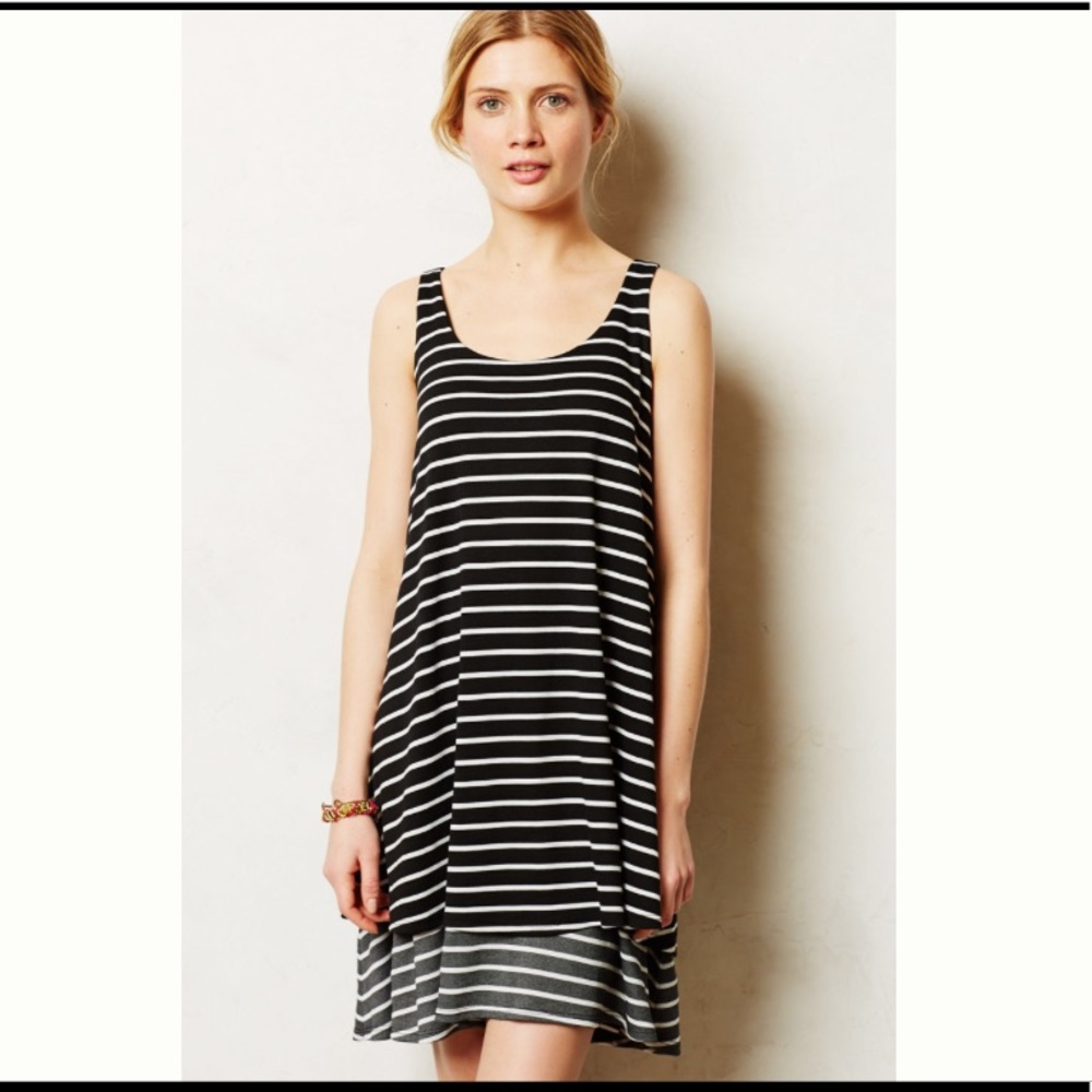Anthropologie Striped Duet Dress by Puella